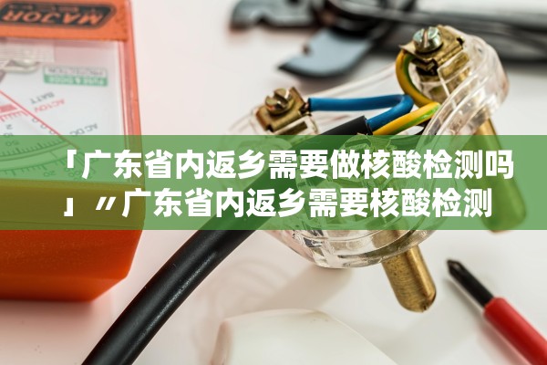 「广东省内返乡需要做核酸检测吗」〃广东省内返乡需要核酸检测证明吗