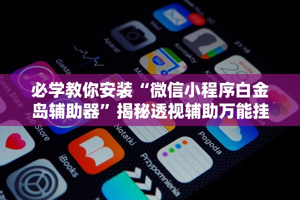 必学教你安装“微信小程序白金岛辅助器	”揭秘透视辅助万能挂用法