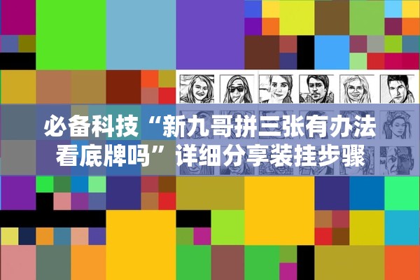 必备科技“新九哥拼三张有办法看底牌吗”详细分享装挂步骤