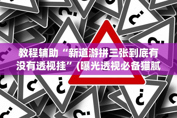 教程辅助“新道游拼三张到底有没有透视挂	”(曝光透视必备猫腻)
