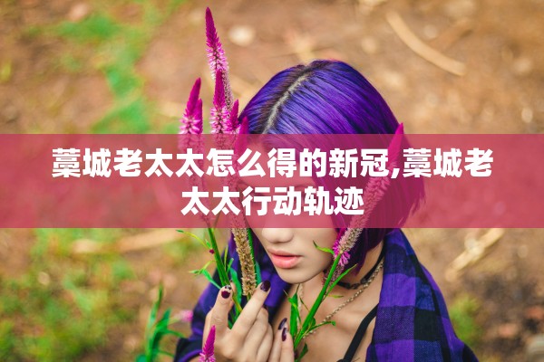 藁城老太太怎么得的新冠,藁城老太太行动轨迹