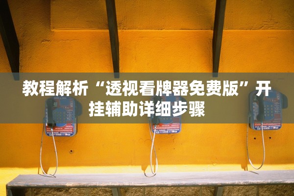 教程解析“透视看牌器免费版	”开挂辅助详细步骤