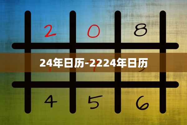 24年日历-2224年日历