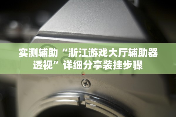 实测辅助“浙江游戏大厅辅助器透视”详细分享装挂步骤