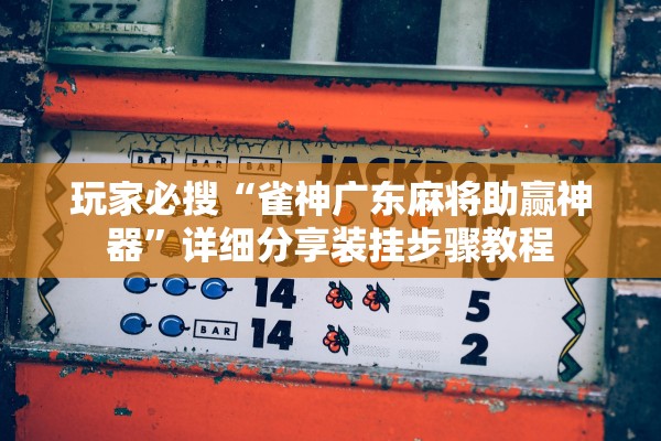 玩家必搜“雀神广东麻将助赢神器”详细分享装挂步骤教程