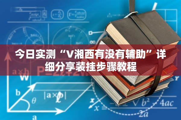 今日实测“V湘西有没有辅助	”详细分享装挂步骤教程