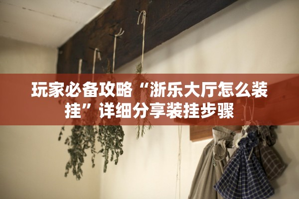 玩家必备攻略“浙乐大厅怎么装挂	”详细分享装挂步骤