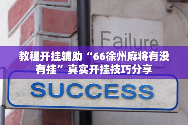教程开挂辅助“66徐州麻将有没有挂”真实开挂技巧分享