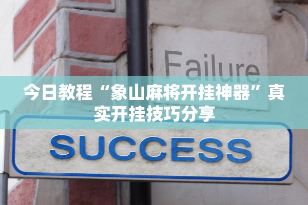 今日教程“象山麻将开挂神器”真实开挂技巧分享