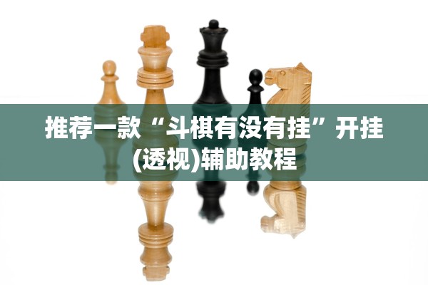推荐一款“斗棋有没有挂”开挂(透视)辅助教程