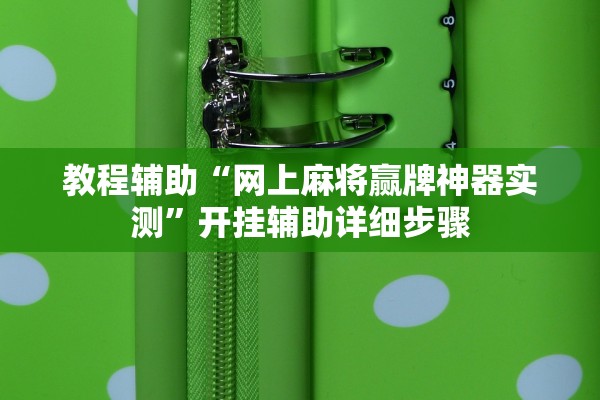 教程辅助“网上麻将赢牌神器实测	”开挂辅助详细步骤