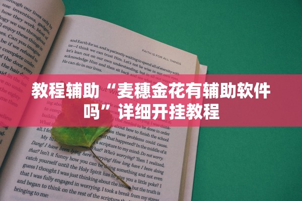 教程辅助“麦穗金花有辅助软件吗”详细开挂教程