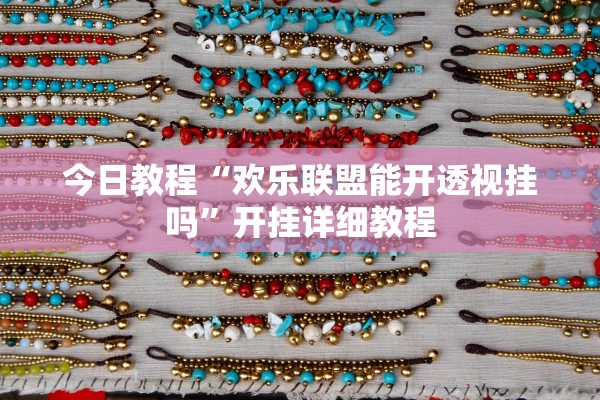 今日教程“欢乐联盟能开透视挂吗”开挂详细教程