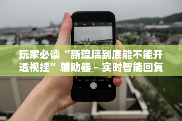 玩家必读“新琉璃到底能不能开透视挂”辅助器 – 实时智能回复