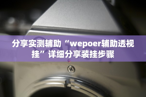 分享实测辅助“wepoer辅助透视挂”详细分享装挂步骤
