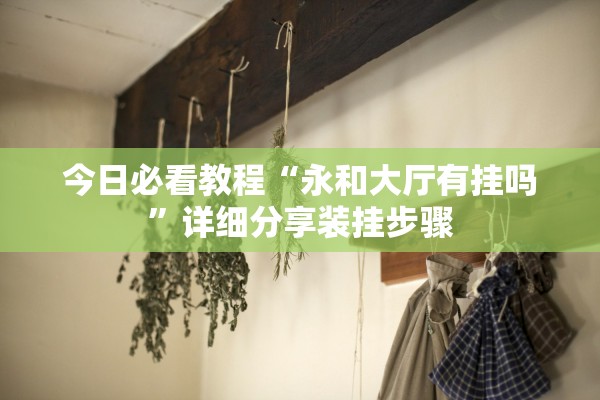 今日必看教程“永和大厅有挂吗”详细分享装挂步骤