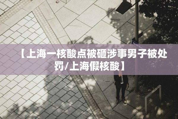 【上海一核酸点被砸涉事男子被处罚/上海假核酸】