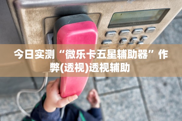 今日实测“微乐卡五星辅助器”作弊(透视)透视辅助 