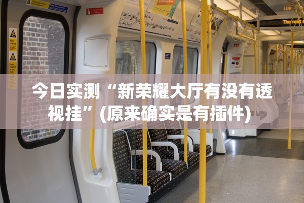 今日实测“新荣耀大厅有没有透视挂”(原来确实是有插件) 