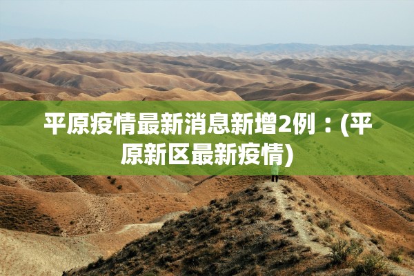平原疫情最新消息新增2例︰(平原新区最新疫情)