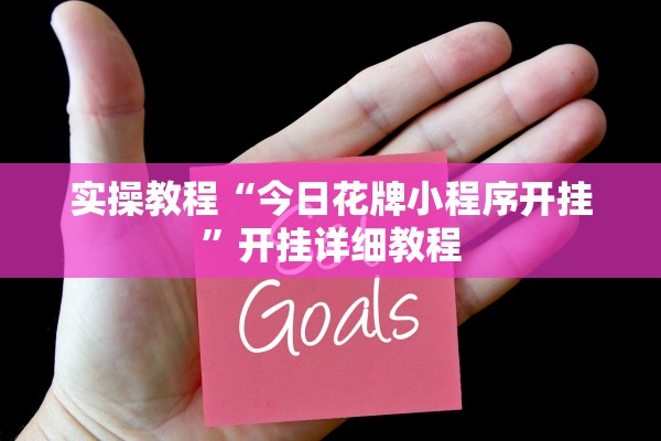 实操教程“今日花牌小程序开挂”开挂详细教程