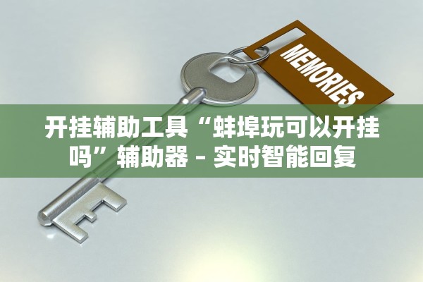 开挂辅助工具“蚌埠玩可以开挂吗”辅助器 – 实时智能回复