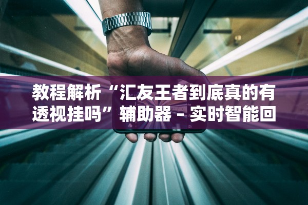 教程解析“汇友王者到底真的有透视挂吗”辅助器 – 实时智能回复