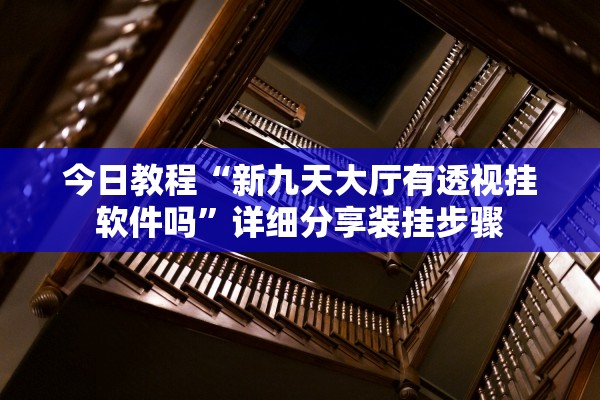 今日教程“新九天大厅有透视挂软件吗”详细分享装挂步骤