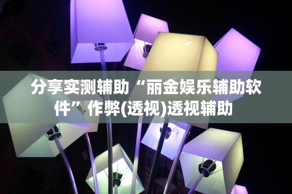 分享实测辅助“丽金娱乐辅助软件”作弊(透视)透视辅助 