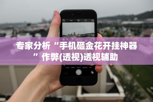 专家分析“手机砸金花开挂神器”作弊(透视)透视辅助 