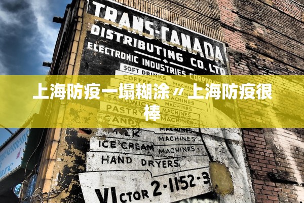 上海防疫一塌糊涂〃上海防疫很棒