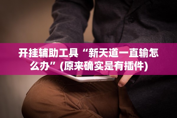开挂辅助工具“新天道一直输怎么办	”(原来确实是有插件)