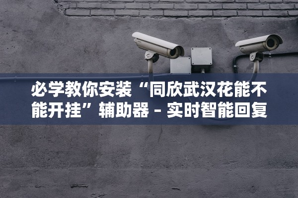 必学教你安装“同欣武汉花能不能开挂”辅助器 – 实时智能回复