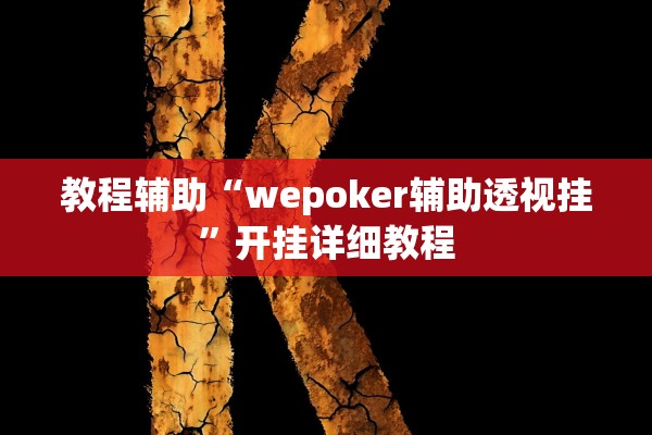 教程辅助“wepoker辅助透视挂”开挂详细教程