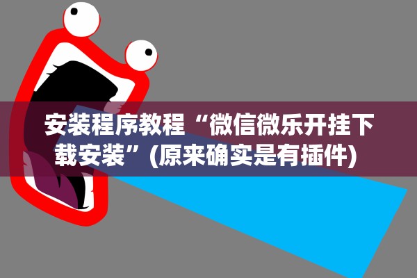 安装程序教程“微信微乐开挂下载安装	”(原来确实是有插件) 