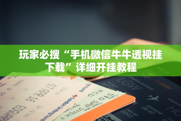 玩家必搜“手机微信牛牛透视挂下载”详细开挂教程