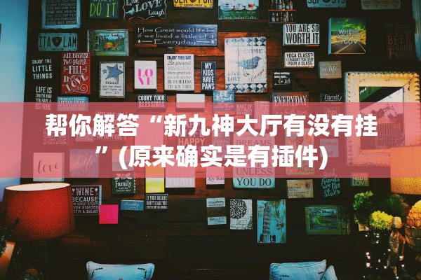 帮你解答“新九神大厅有没有挂”(原来确实是有插件)