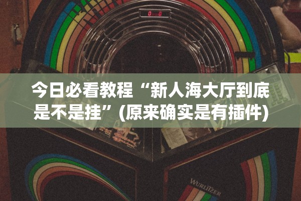 今日必看教程“新人海大厅到底是不是挂”(原来确实是有插件)