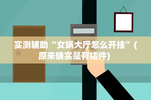 实测辅助“女娲大厅怎么开挂”(原来确实是有插件) 