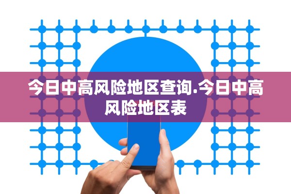 今日中高风险地区查询.今日中高风险地区表