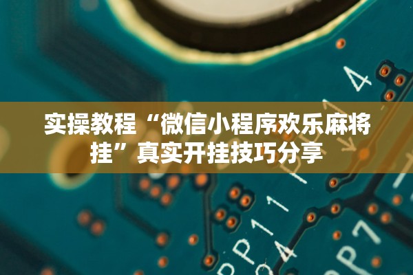 实操教程“微信小程序欢乐麻将挂”真实开挂技巧分享