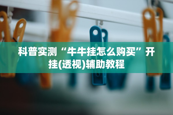 科普实测“牛牛挂怎么购买”开挂(透视)辅助教程