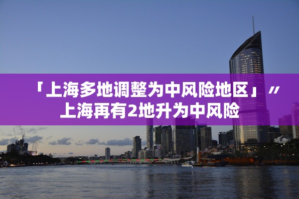 「上海多地调整为中风险地区」〃上海再有2地升为中风险