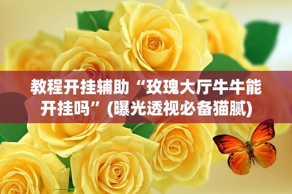 教程开挂辅助“玫瑰大厅牛牛能开挂吗”(曝光透视必备猫腻)