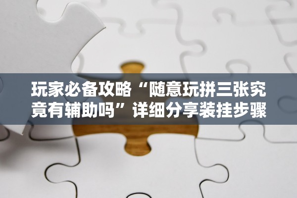 玩家必备攻略“随意玩拼三张究竟有辅助吗	”详细分享装挂步骤教程