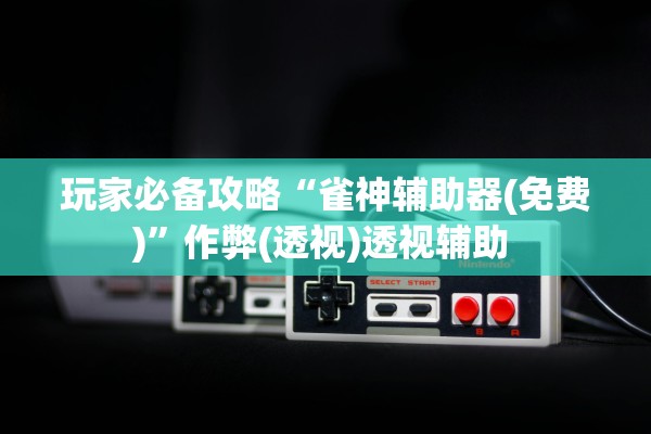 玩家必备攻略“雀神辅助器(免费)	”作弊(透视)透视辅助 