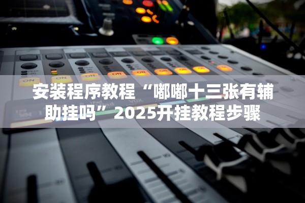 安装程序教程“嘟嘟十三张有辅助挂吗”2025开挂教程步骤