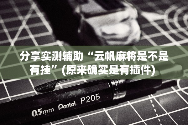 分享实测辅助“云帆麻将是不是有挂”(原来确实是有插件) 