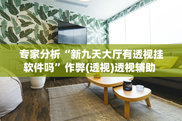 专家分析“新九天大厅有透视挂软件吗”作弊(透视)透视辅助 