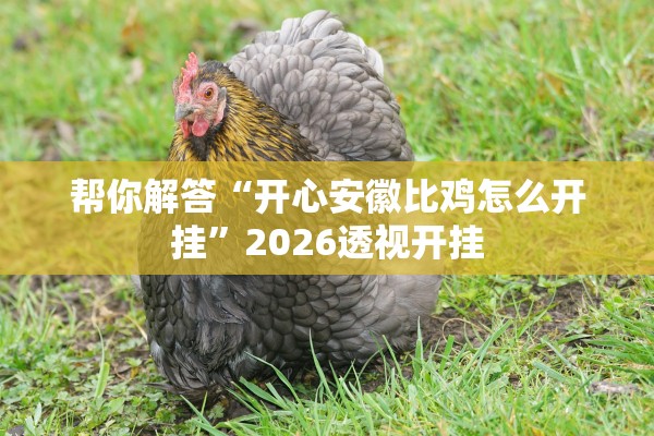 帮你解答“开心安徽比鸡怎么开挂”2026透视开挂